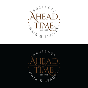 Logo Design by prodesigns99 for Ahead Of Time Hair and Beauty | Design: #36236895