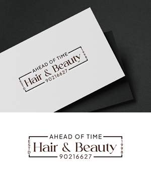 Logo Design by fly  design for Ahead Of Time Hair and Beauty | Design: #36241595