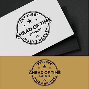 Logo Design by fly  design for Ahead Of Time Hair and Beauty | Design: #36241610