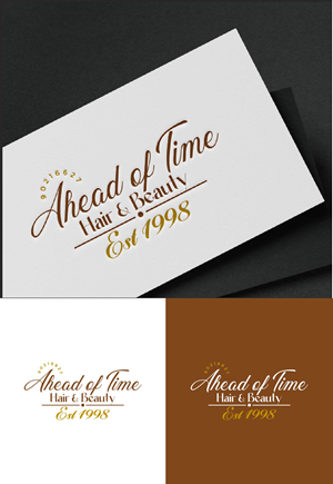 Logo Design by fly  design for Ahead Of Time Hair and Beauty | Design: #36241625