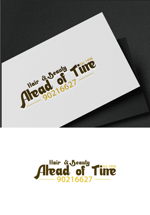 Logo Design by fly  design for Ahead Of Time Hair and Beauty | Design: #36241627