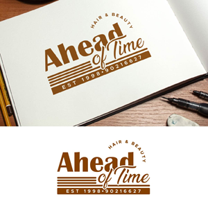 Logo Design by fly  design for Ahead Of Time Hair and Beauty | Design: #36241631