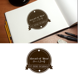Logo Design by fly  design for Ahead Of Time Hair and Beauty | Design: #36241633