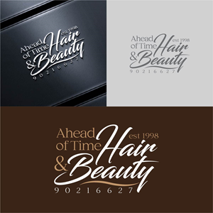 Logo Design by fly  design for Ahead Of Time Hair and Beauty | Design: #36241643