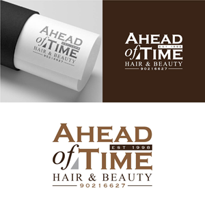 Logo Design by fly  design for Ahead Of Time Hair and Beauty | Design: #36241645