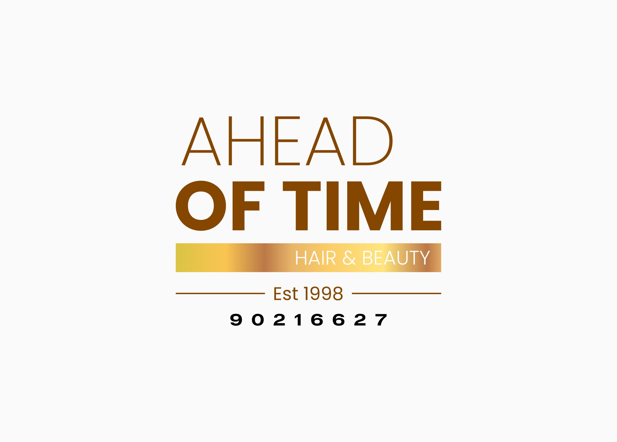 Logo Design by Sibyle for Ahead Of Time Hair and Beauty | Design #36238059