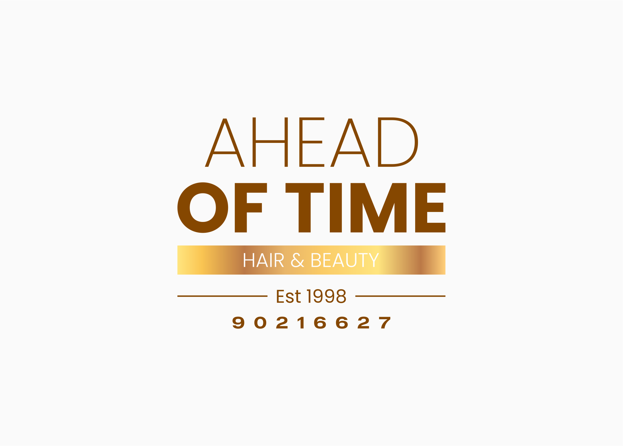 Logo Design by Sibyle for Ahead Of Time Hair and Beauty | Design #36238118