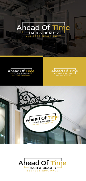 Logo Design by creativepix for Ahead Of Time Hair and Beauty | Design: #36238685