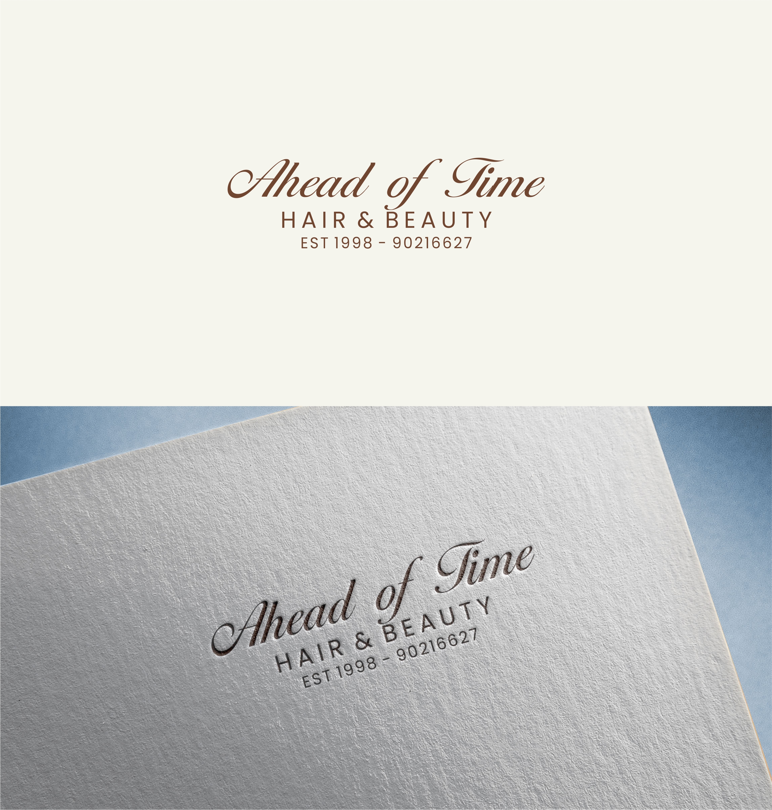 Diseño de Logo por Joenet Jayawarna para Ahead Of Time Hair and Beauty | Diseño #36274937