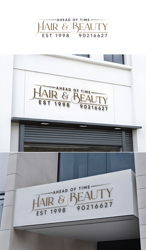 Logo Design by Rubia@ for Ahead Of Time Hair and Beauty | Design: #36241287