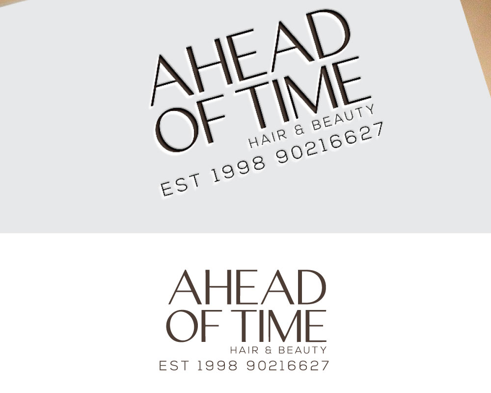 Logo Design by Fürstenberg design for Ahead Of Time Hair and Beauty | Design #36246489