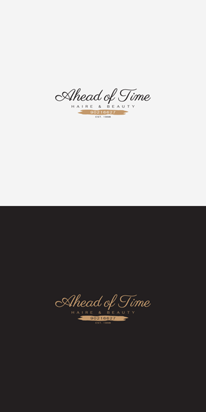 Logo Design by SamiddhaH for Ahead Of Time Hair and Beauty | Design: #36276300
