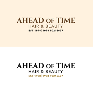 Design de Logo par CrewType pour Ahead Of Time Hair and Beauty | Design : #36244936