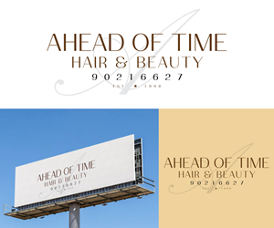 Logo Design by Ansh Design for Ahead Of Time Hair and Beauty | Design: #36241390