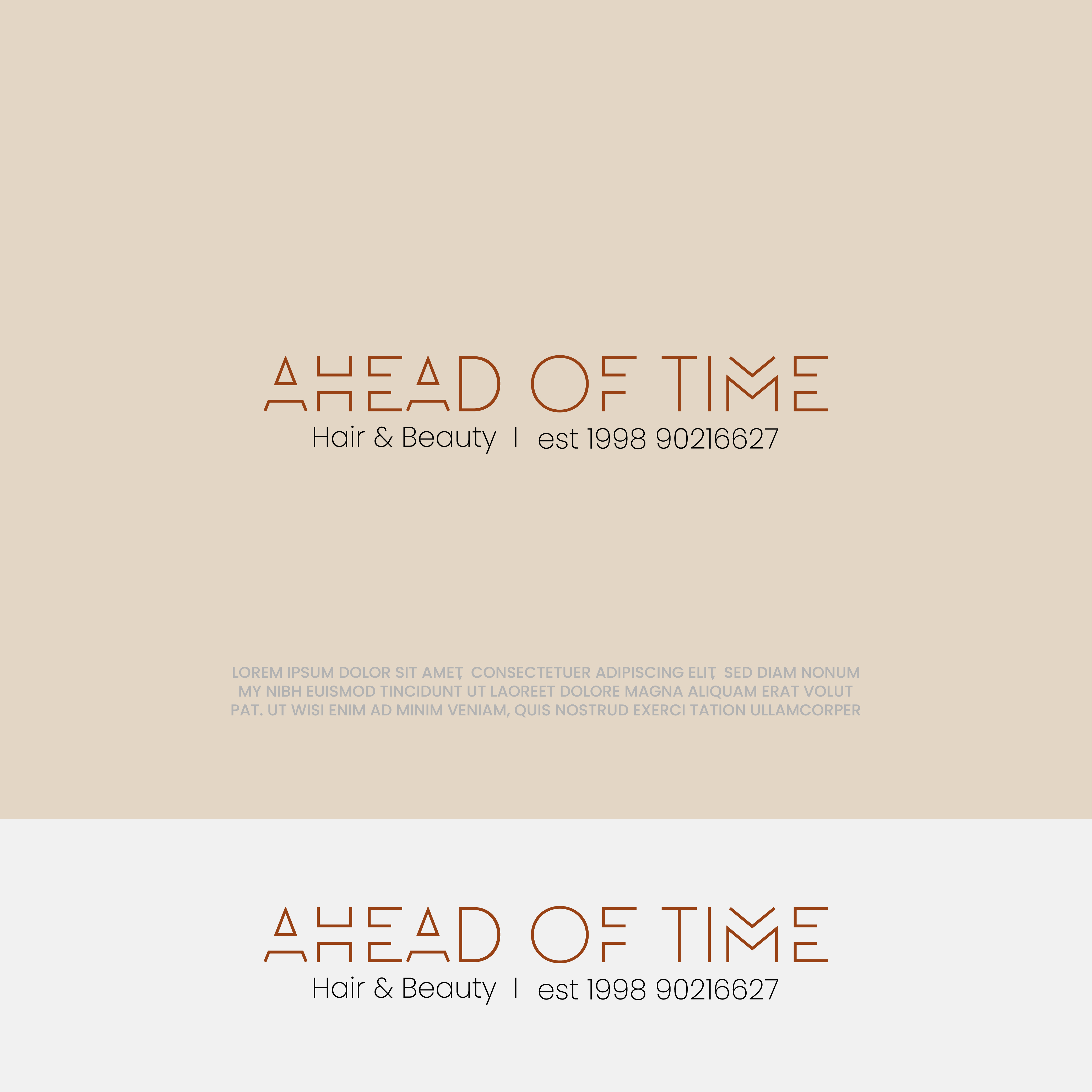 Logo Design by designprotox for Ahead Of Time Hair and Beauty | Design #36278367