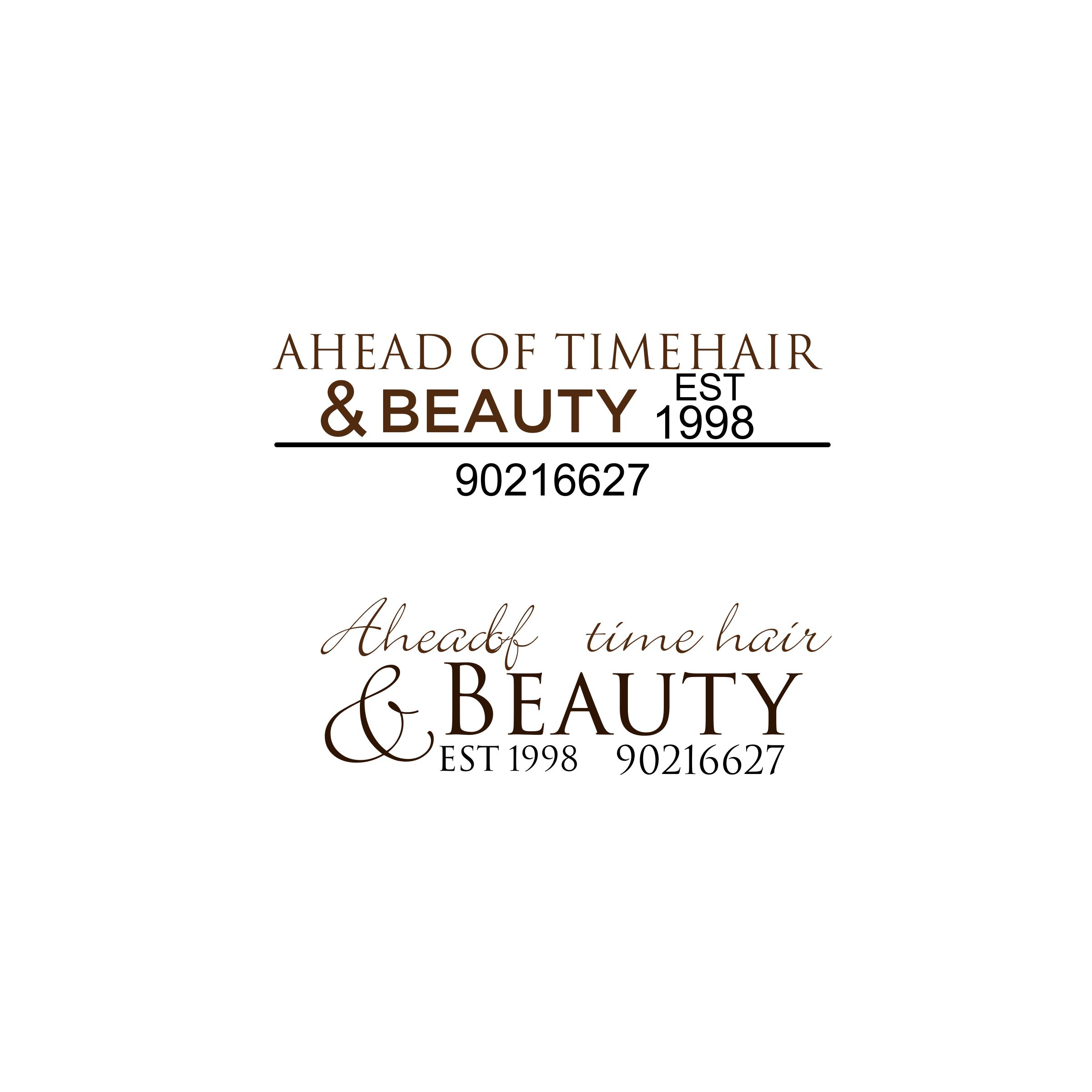 Diseño de Logo por vanion282 para Ahead Of Time Hair and Beauty | Diseño #36255890