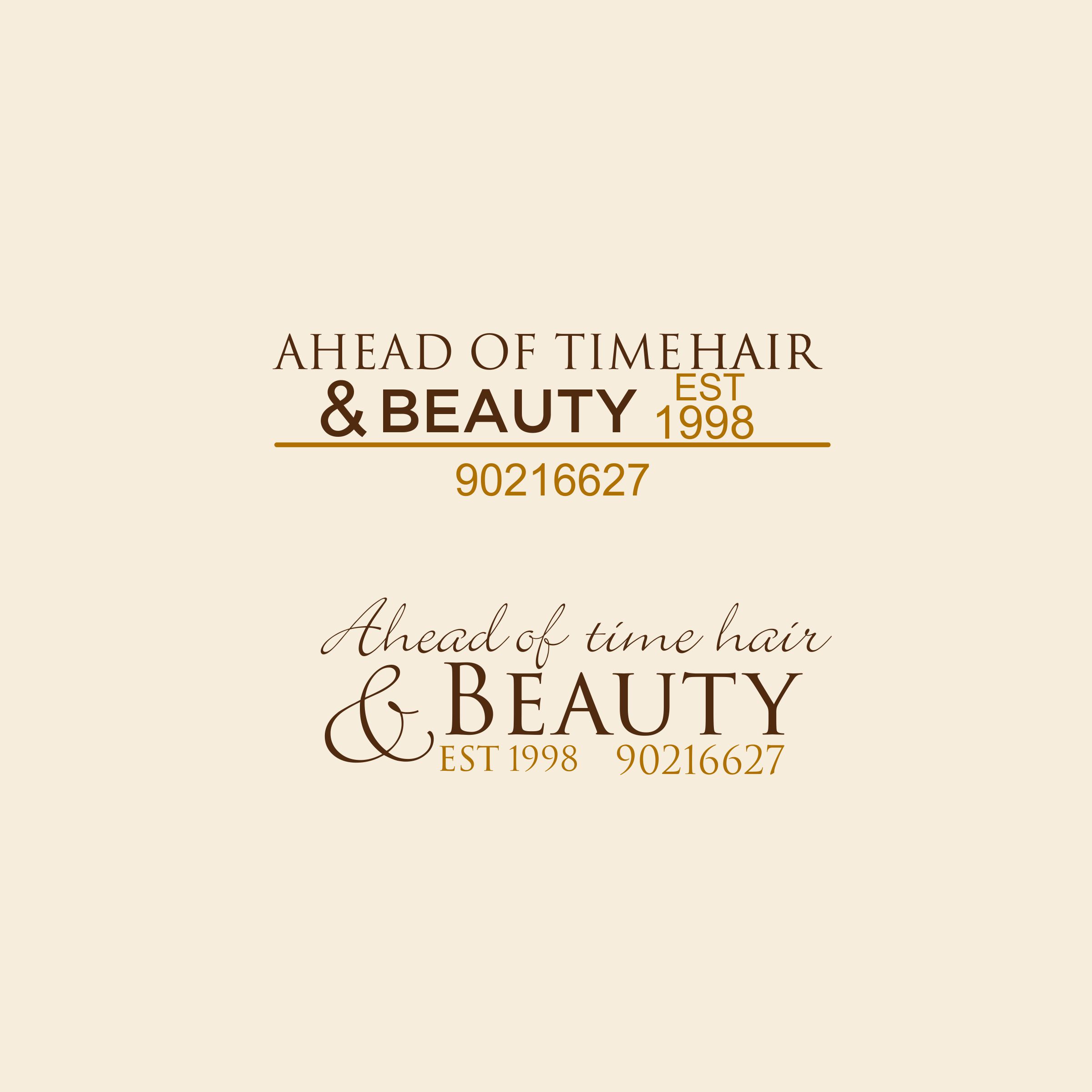Logo Design by vanion282 for Ahead Of Time Hair and Beauty | Design #36255950