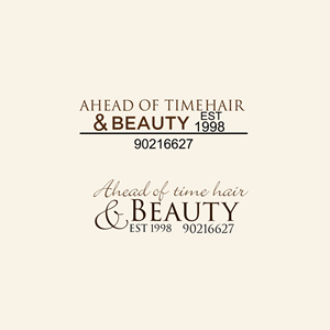 Logo Design by vanion282 for Ahead Of Time Hair and Beauty | Design: #36255953