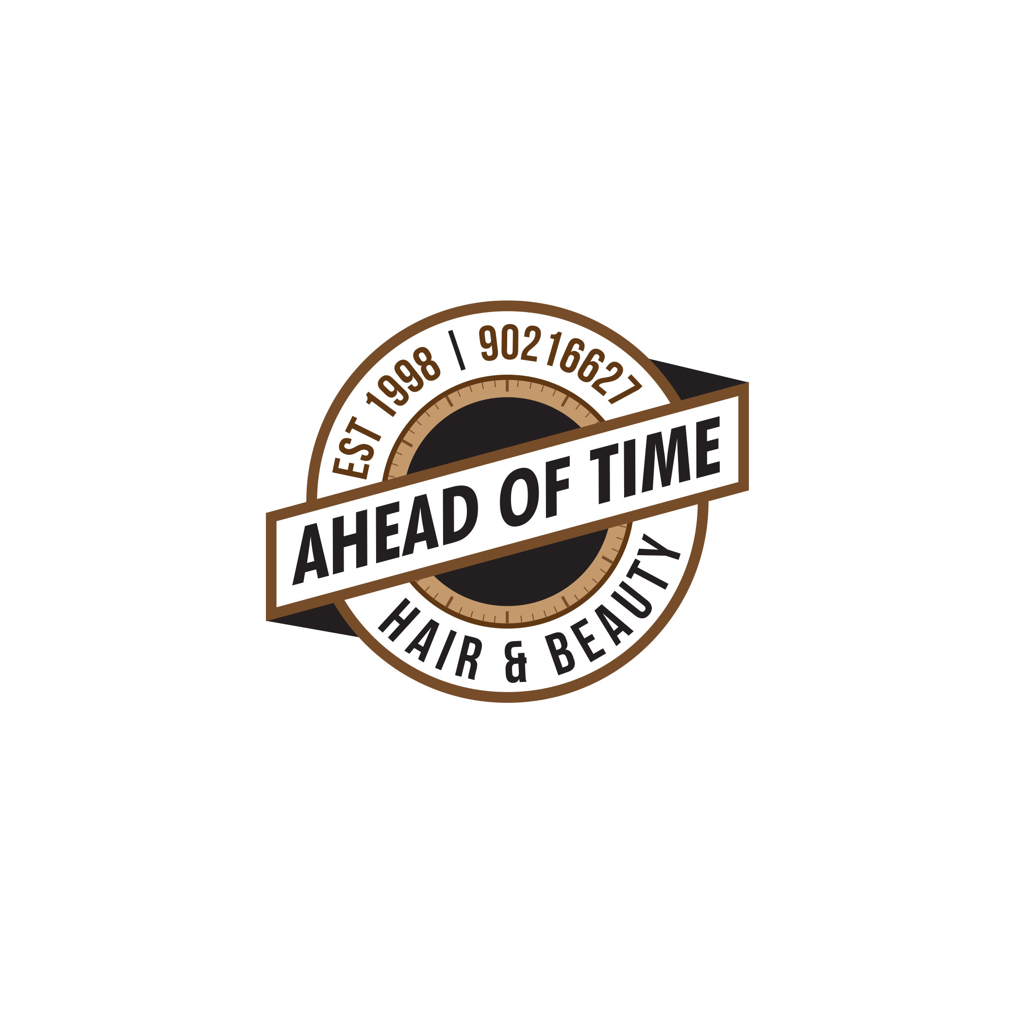 Logo Design by kucingbalap for Ahead Of Time Hair and Beauty | Design #36274717