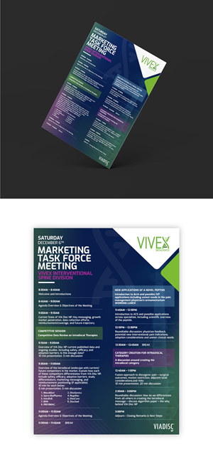 Professional &amp; Modern Event Agenda Design (Editable Canva Template Preferred)