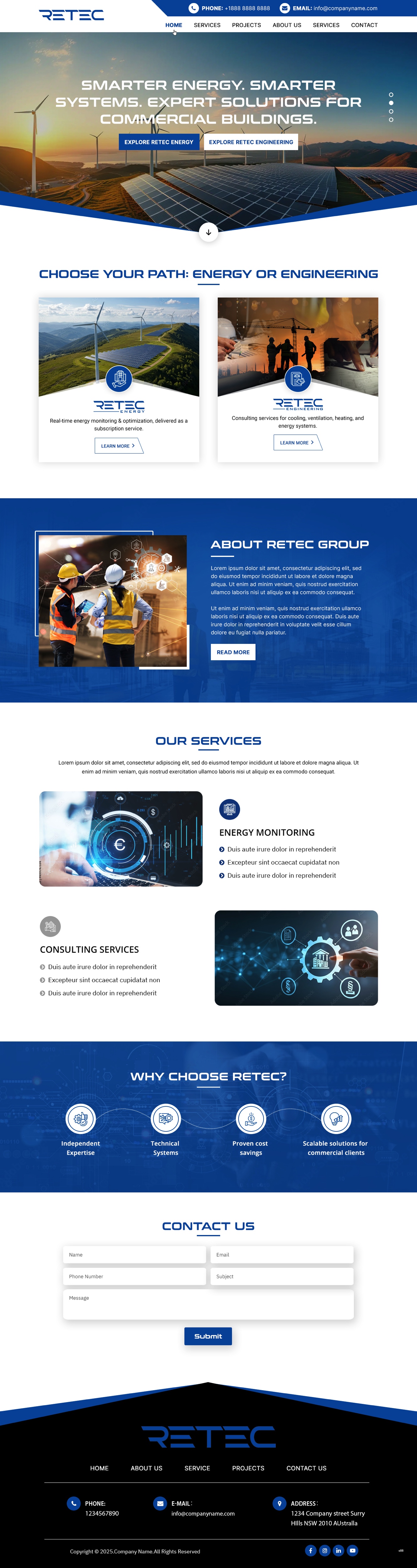 Web Design by pb for Retec Engineering AB | Design #36248291