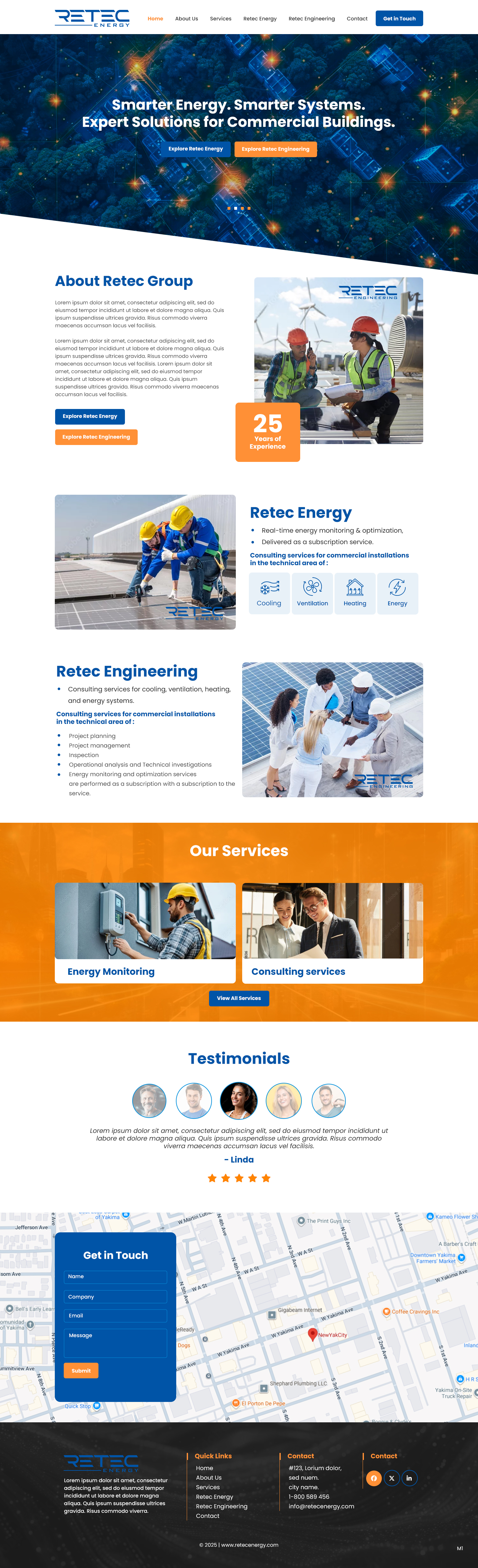 Web-Design von pb für Retec Engineering AB | Design #36248292