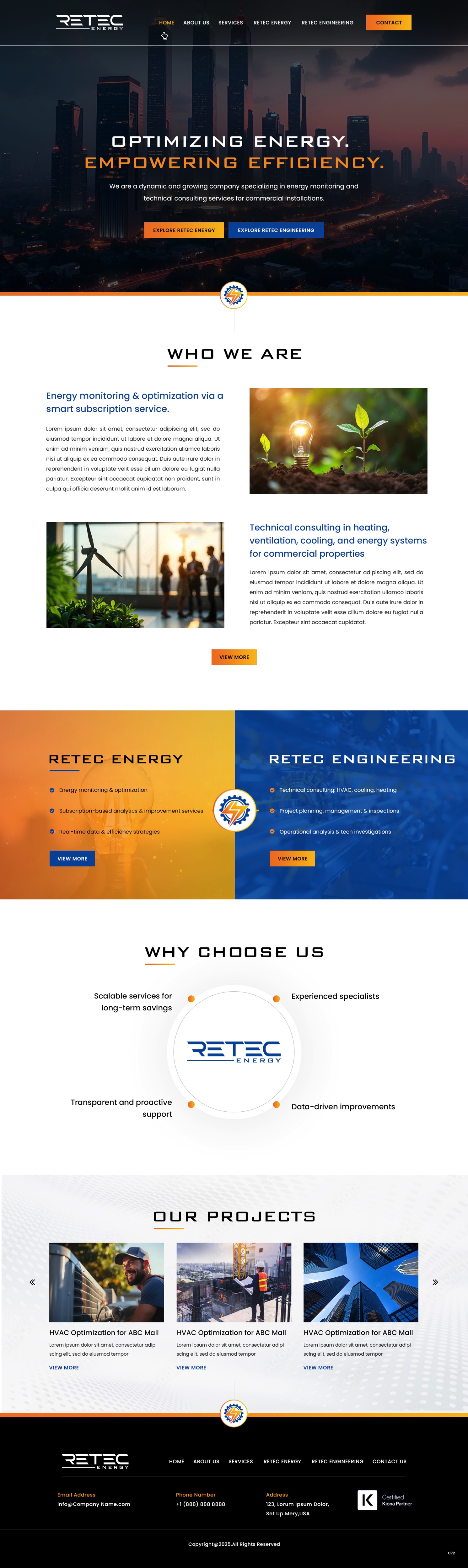 Web Design par pb pour Retec Engineering AB | Design : #36248293