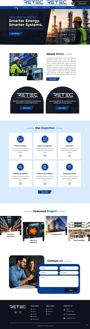 Web Design by pb for Retec Engineering AB | Design: #36248294