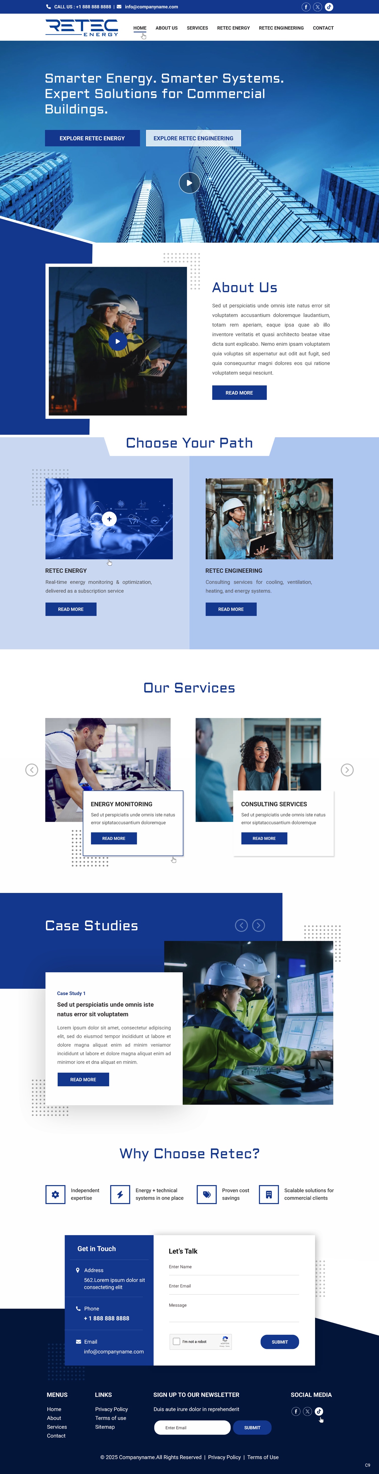 Web Design by pb for Retec Engineering AB | Design #36248300