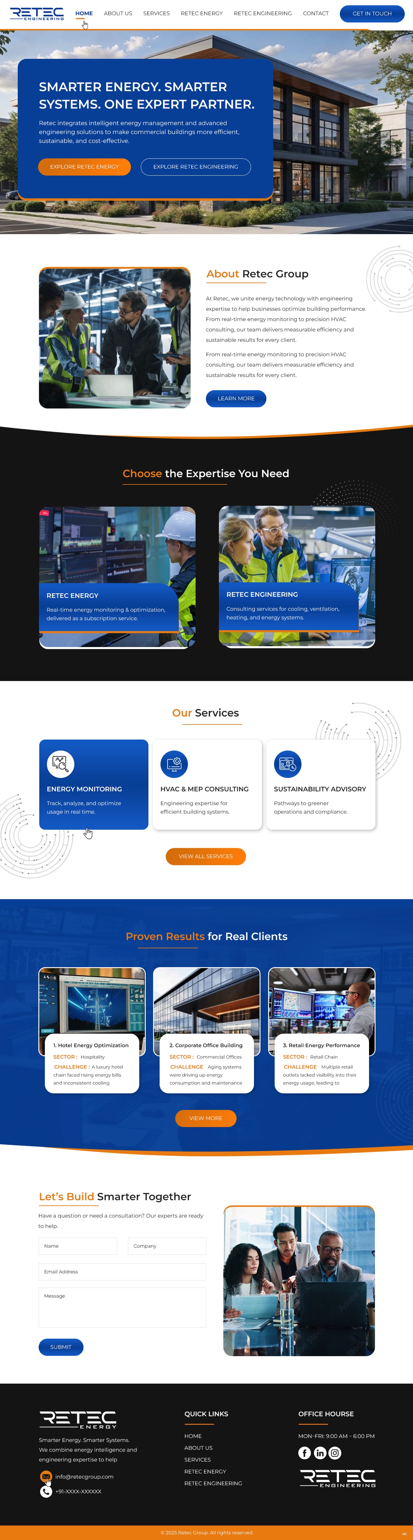 Web Design by pb for Retec Engineering AB | Design #36248302