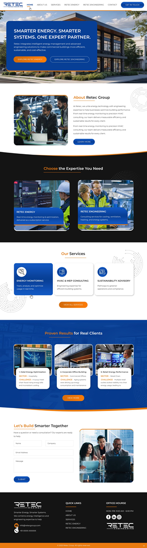 Web Design by pb for Retec Engineering AB | Design: #36248302