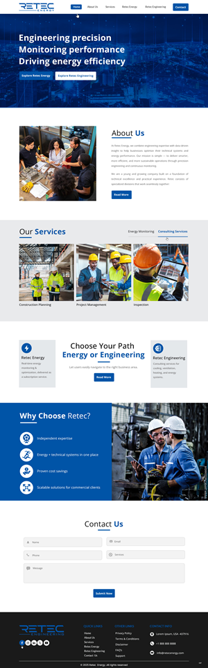 Web Design by pb for Retec Engineering AB | Design: #36248303
