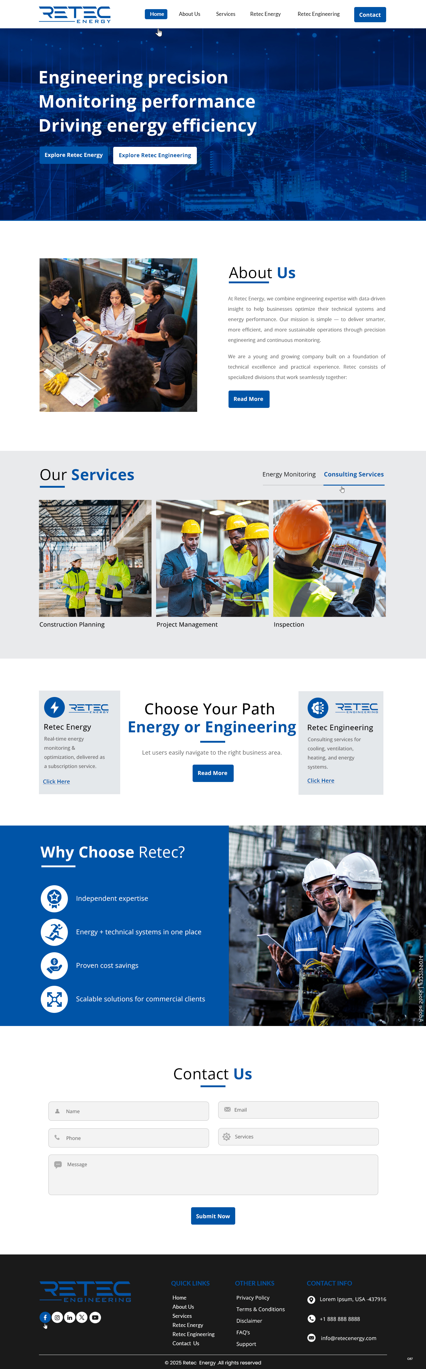 Web Design by pb for Retec Engineering AB | Design #36248309