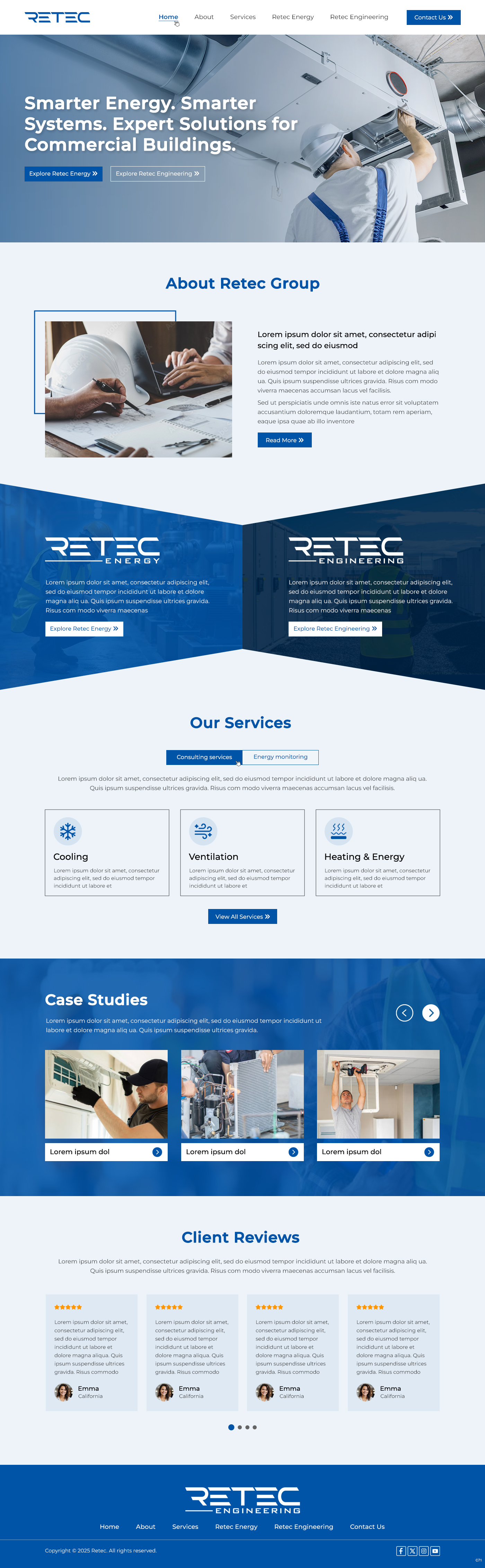 Web Design by pb for Retec Engineering AB | Design #36248311