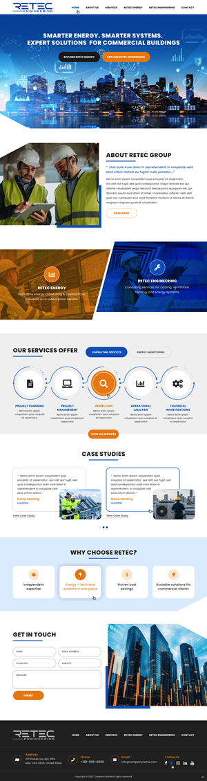 Web Design par pb pour Retec Engineering AB | Design : #36248312