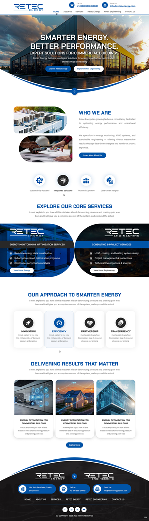 Web Design by pb for Retec Engineering AB | Design: #36248339