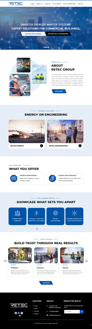 Web Design by pb for Retec Engineering AB | Design: #36248340