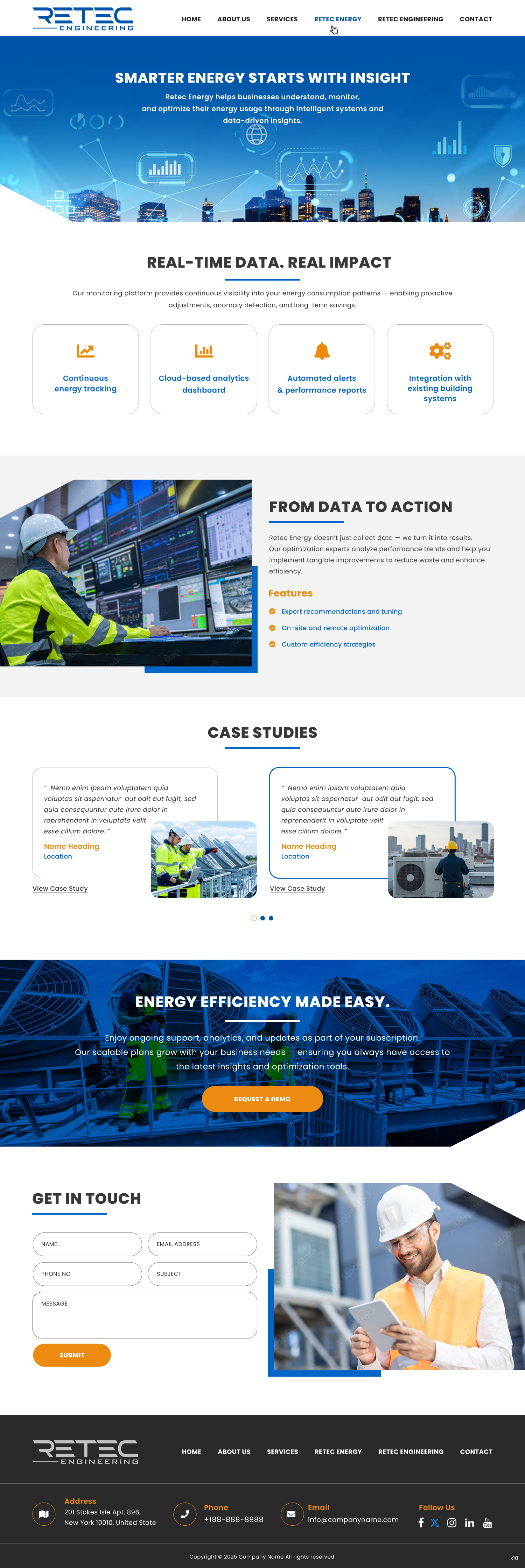 Web Design by pb for Retec Engineering AB | Design #36292308