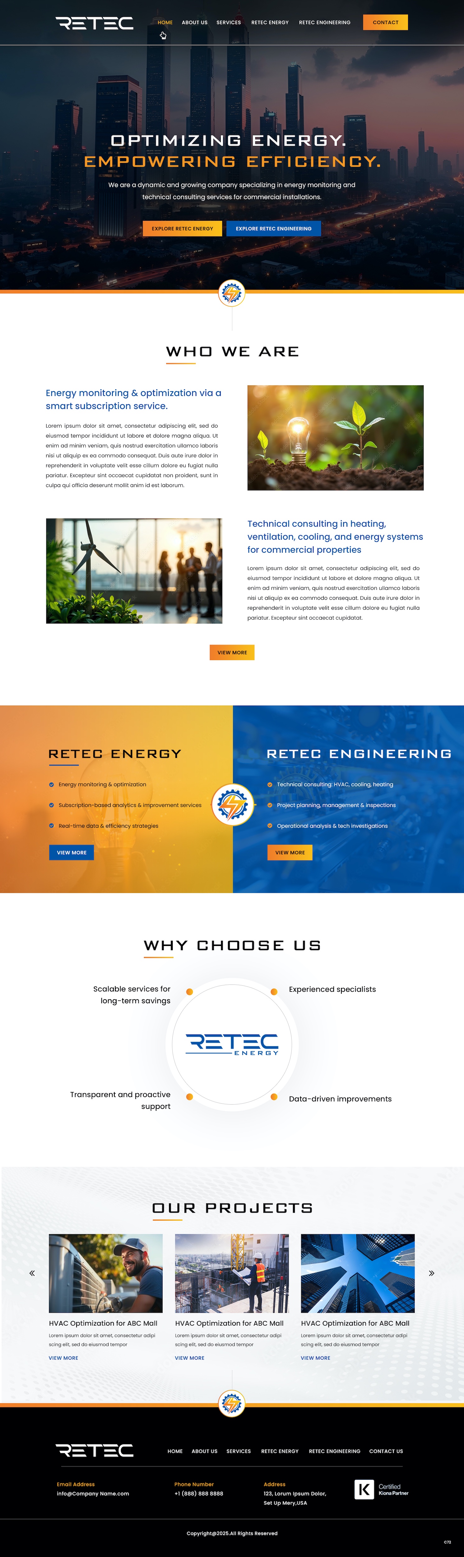 Web Design by pb for Retec Engineering AB | Design #36365659
