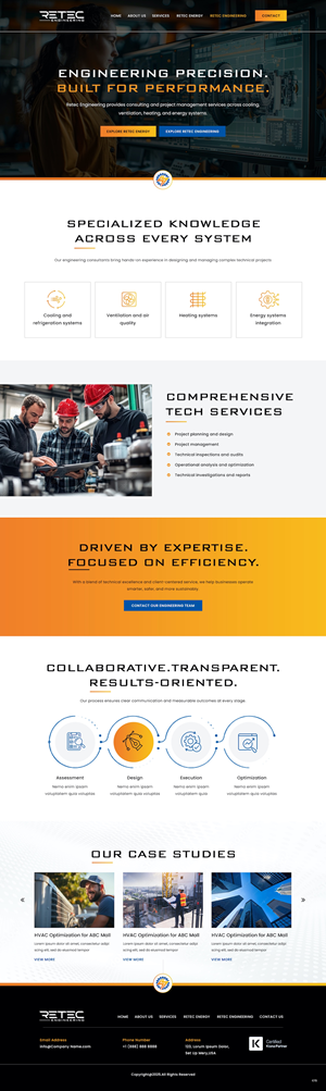 Diseño Web por pb para Retec Engineering AB | Diseño: #36365660