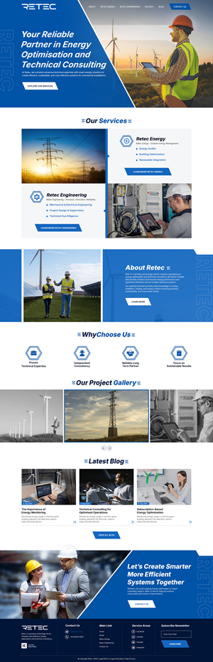 Web Design par creative.bugs pour Retec Engineering AB | Design : #36283313