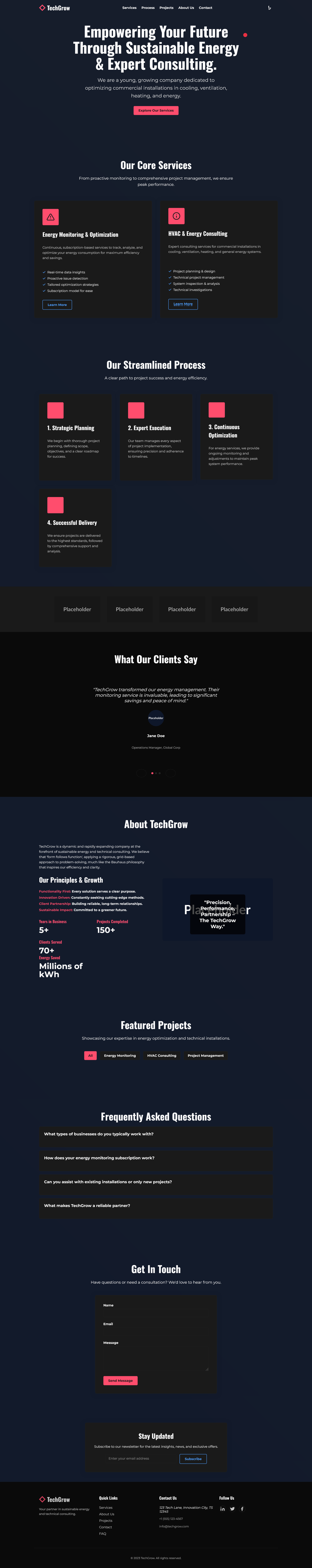 Web Design by ermetica7 design for Retec Engineering AB | Design #36241761