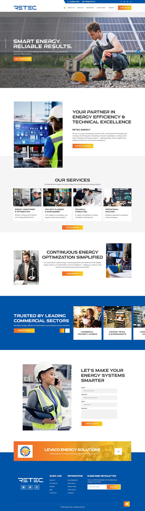 Web Design by nzdesigners for Retec Engineering AB | Design: #36258005