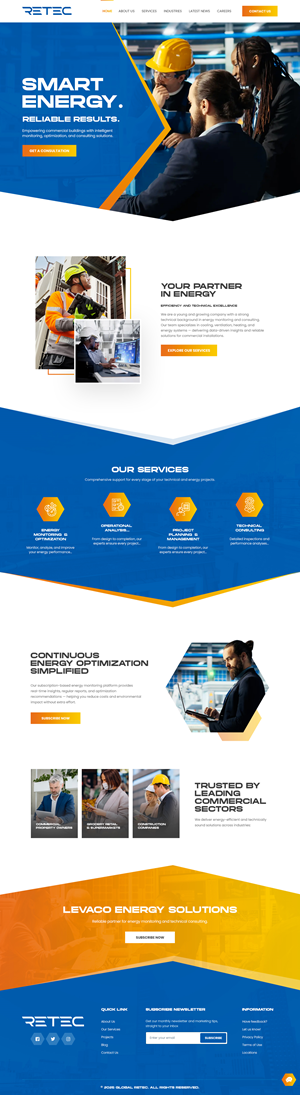 Web Design par nzdesigners pour Retec Engineering AB | Design : #36258006