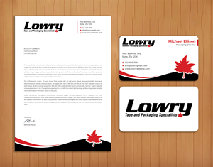 Design de Papeterie par Expert Bappy pour Lowry Sales B.C. Ltd | Design : #36277589