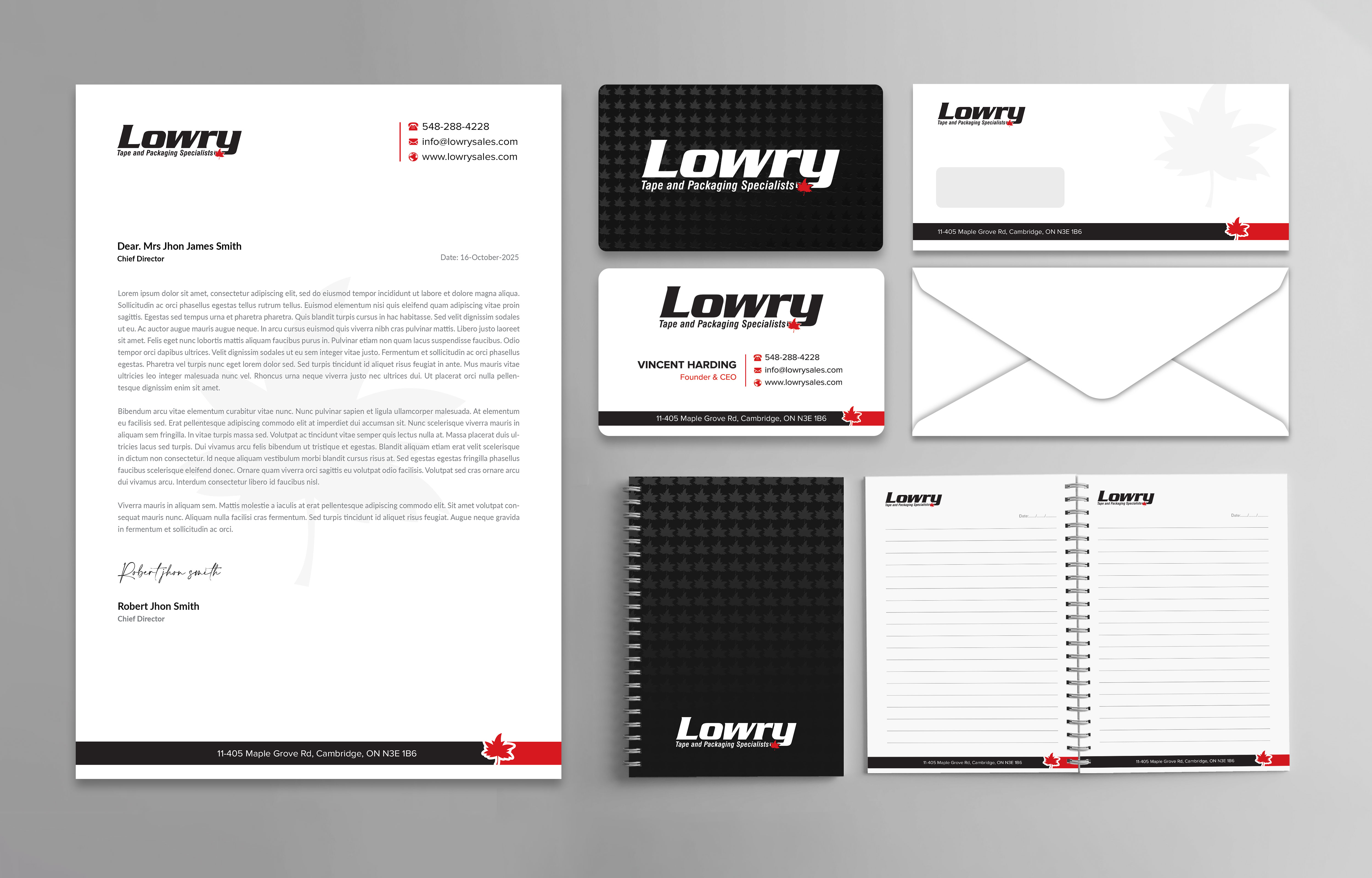 Design de Papeterie par Sabbir_2025 pour Lowry Sales B.C. Ltd | Design #36248331