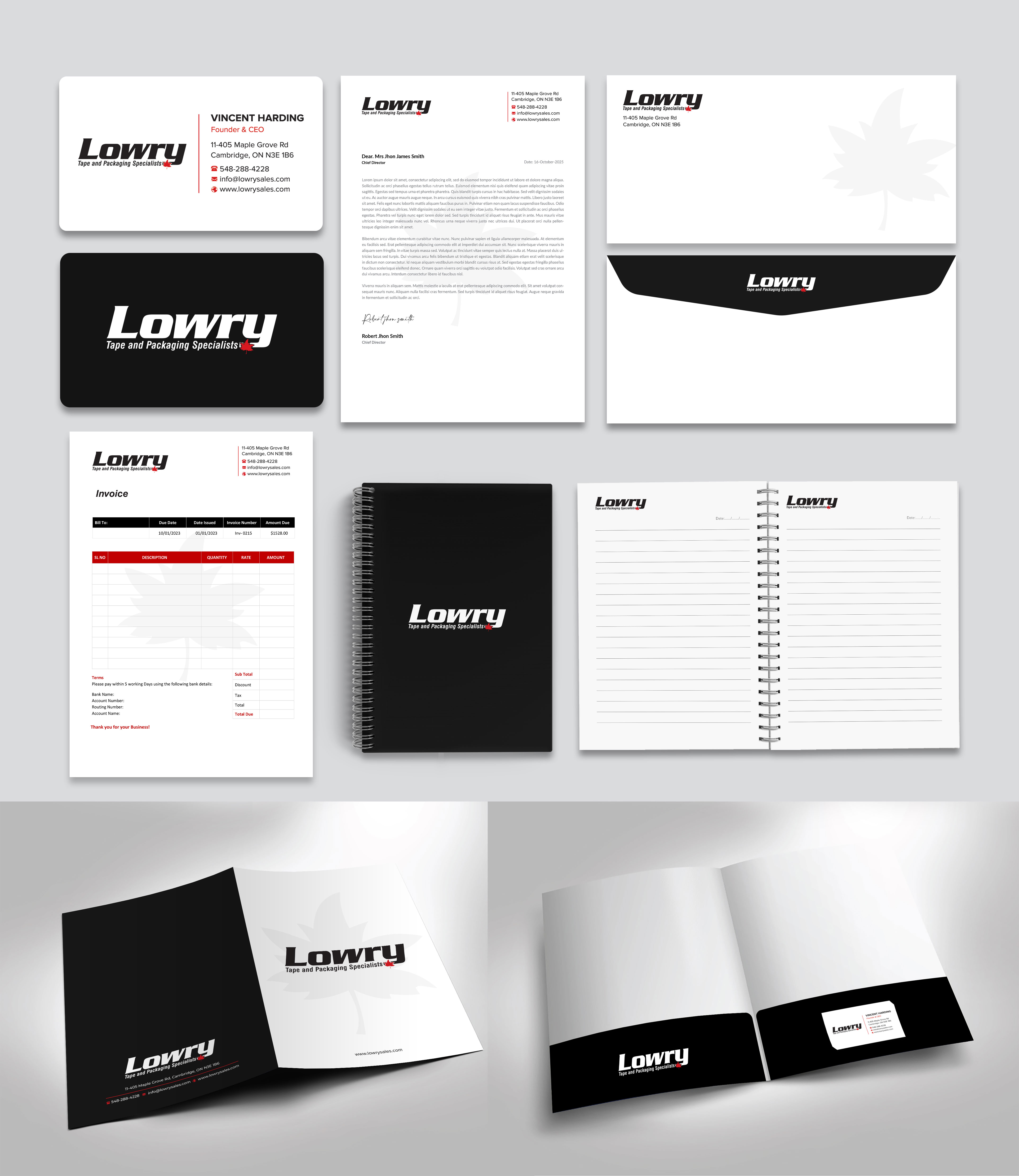Design de Papeterie par Sabbir_2025 pour Lowry Sales B.C. Ltd | Design #36253567