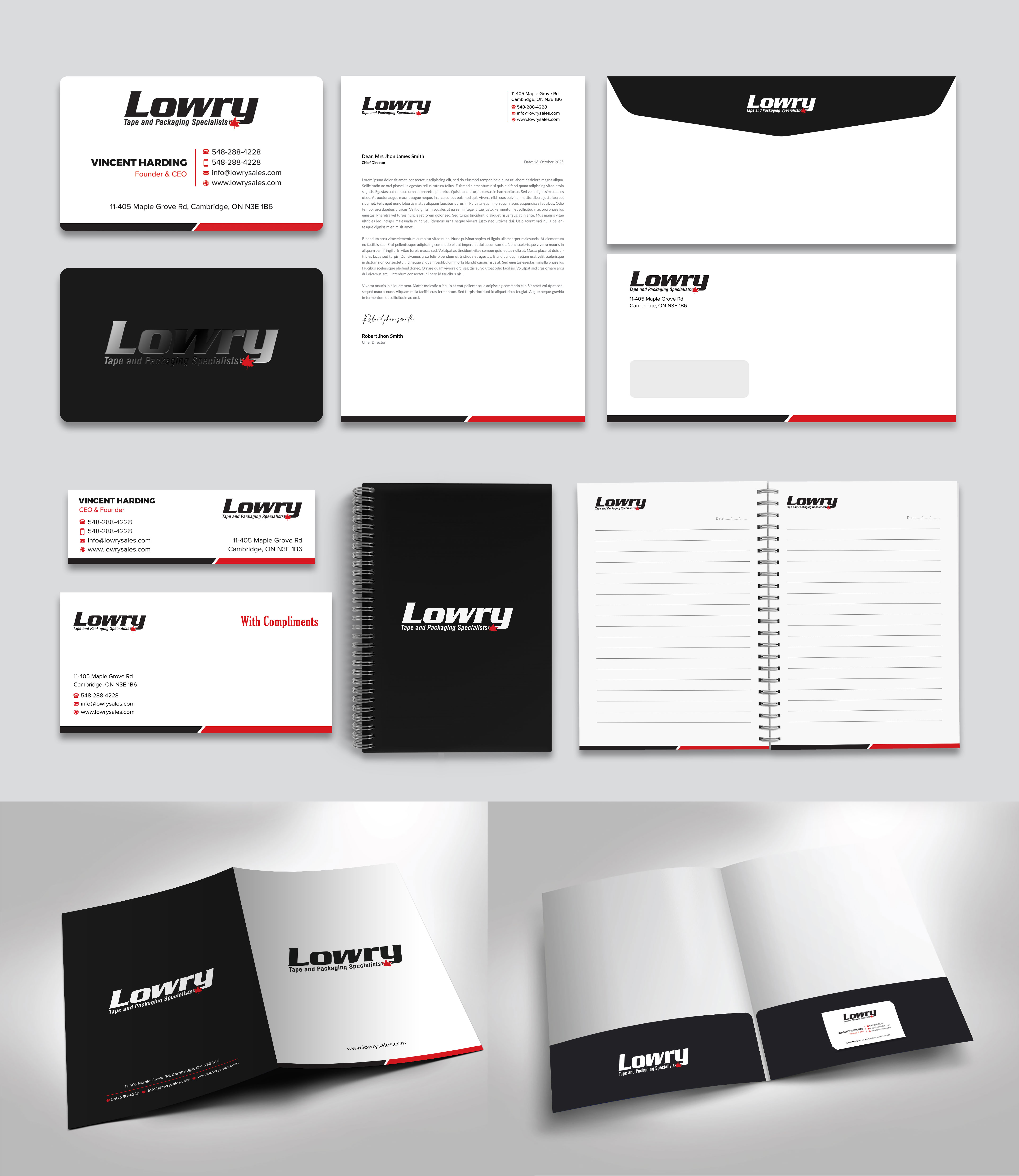 Design de Papeterie par Sabbir_2025 pour Lowry Sales B.C. Ltd | Design #36307293