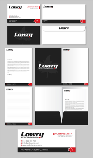 Design de Papeterie par LAXMI DESIGNHUB pour Lowry Sales B.C. Ltd | Design : #36268423