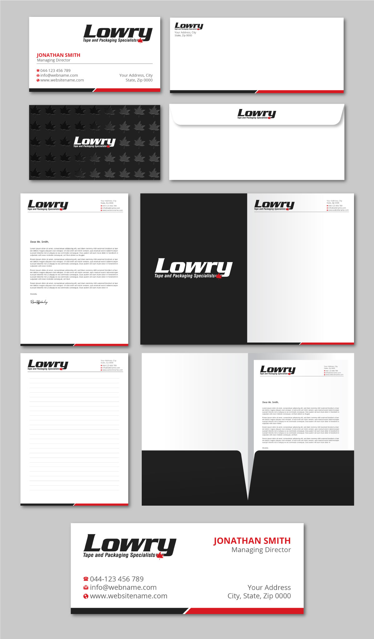 Design de Papeterie par LAXMI DESIGNHUB pour Lowry Sales B.C. Ltd | Design #36268460